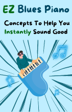 Blues piano lesson for beginners